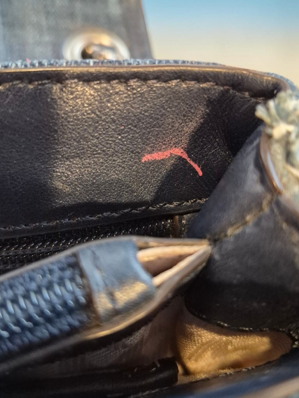 Michael Kors Sloan Frayed Denim Shoulder Bag - Picture 8 of 11